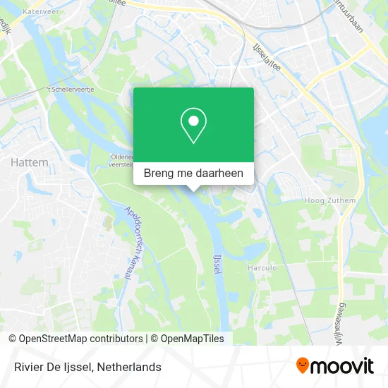 Rivier De Ijssel kaart