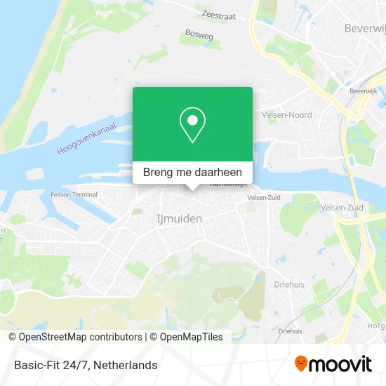 Basic-Fit 24/7 kaart