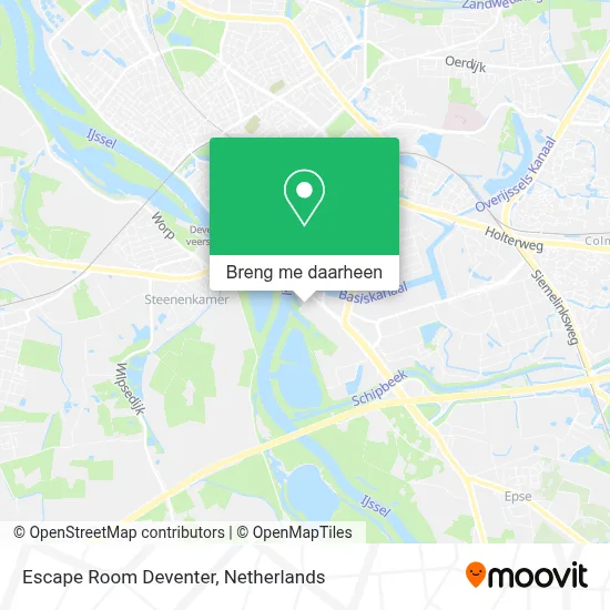 Escape Room Deventer kaart