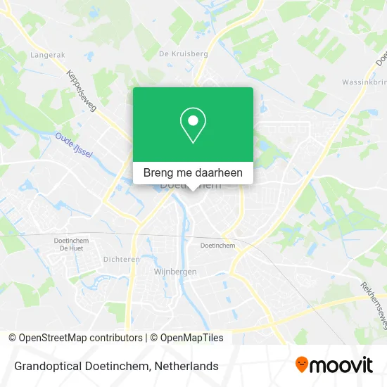Grandoptical Doetinchem kaart
