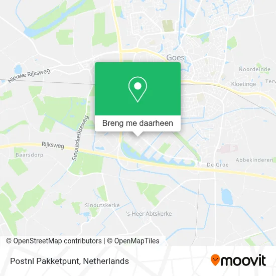 Postnl Pakketpunt kaart