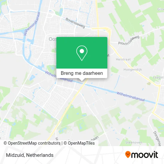 Midzuid kaart