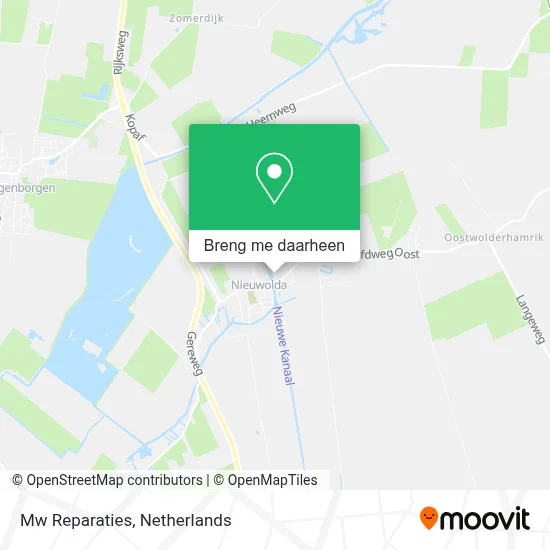 Mw Reparaties kaart
