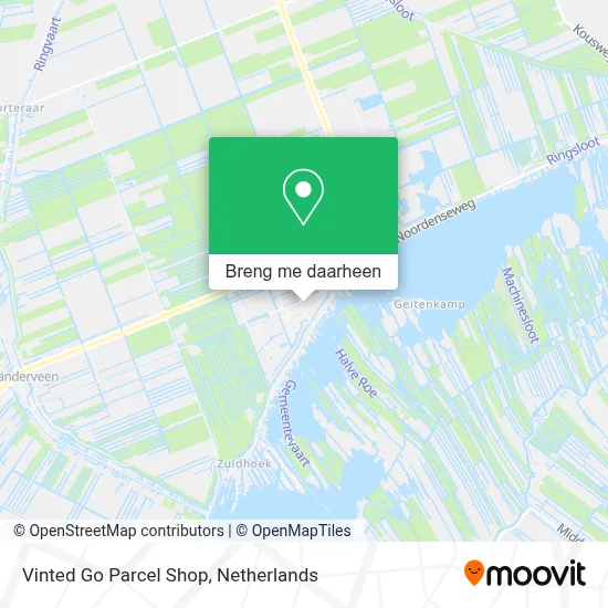 Vinted Go Parcel Shop kaart