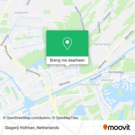 Slagerij Hofman kaart