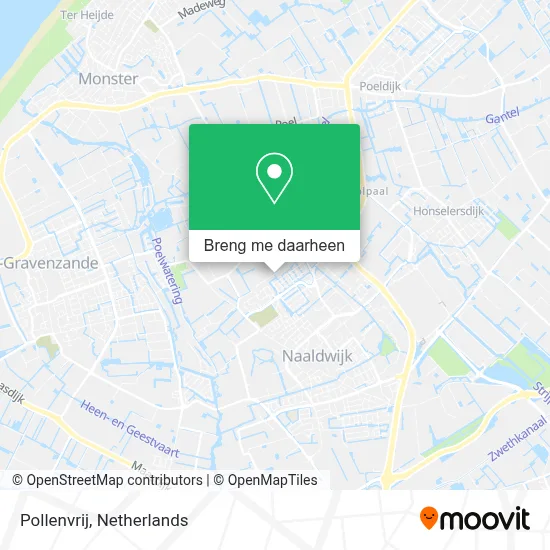 Pollenvrij kaart