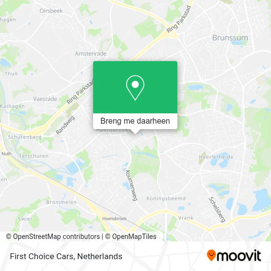 First Choice Cars kaart