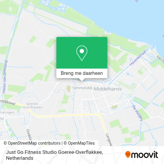 Just Go Fitness Studio Goeree-Overflakkee kaart