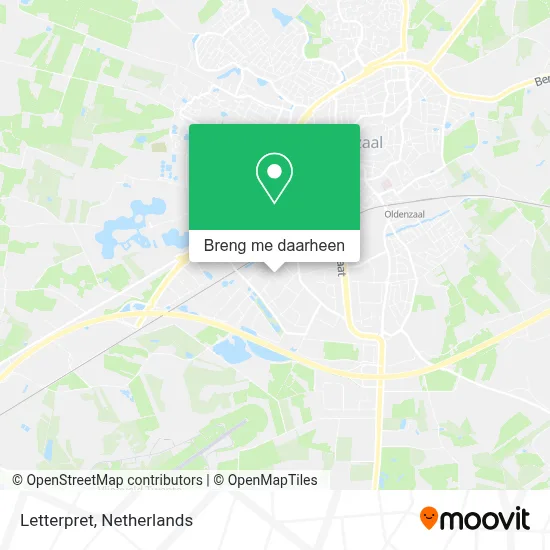 Letterpret kaart