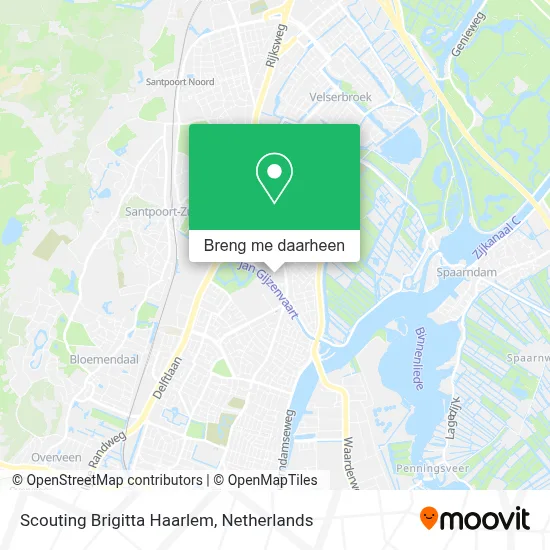 Scouting Brigitta Haarlem kaart