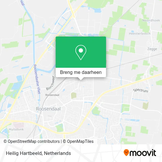 Heilig Hartbeeld kaart