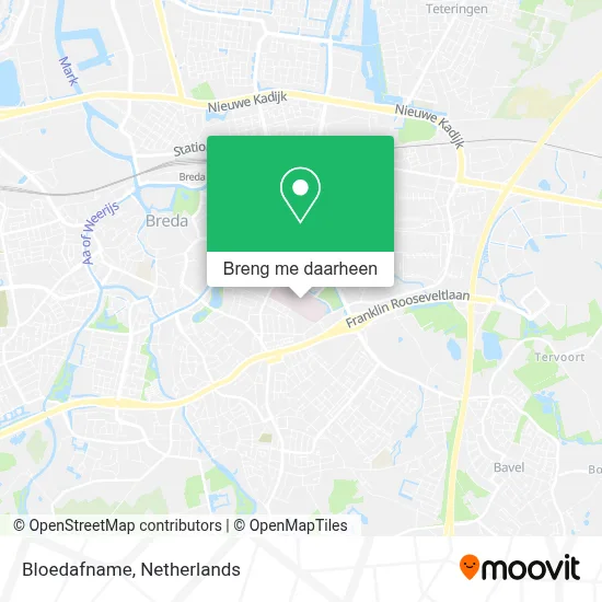 Bloedafname kaart