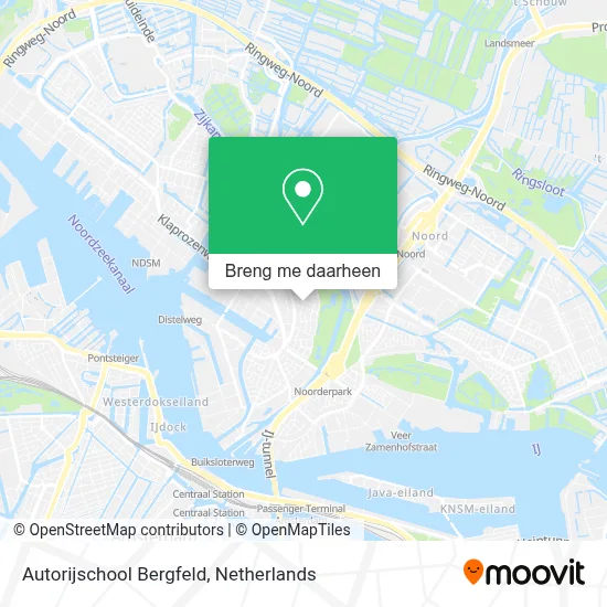 Autorijschool Bergfeld kaart