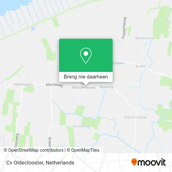 Cv Oldeclooster kaart