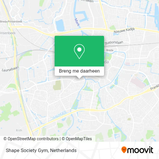 Shape Society Gym kaart
