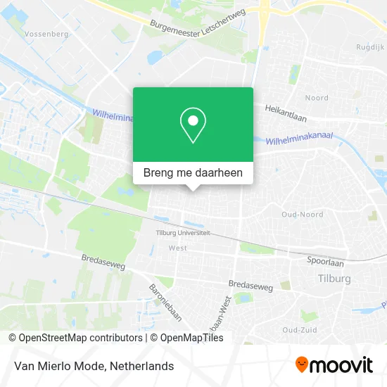 Van Mierlo Mode kaart