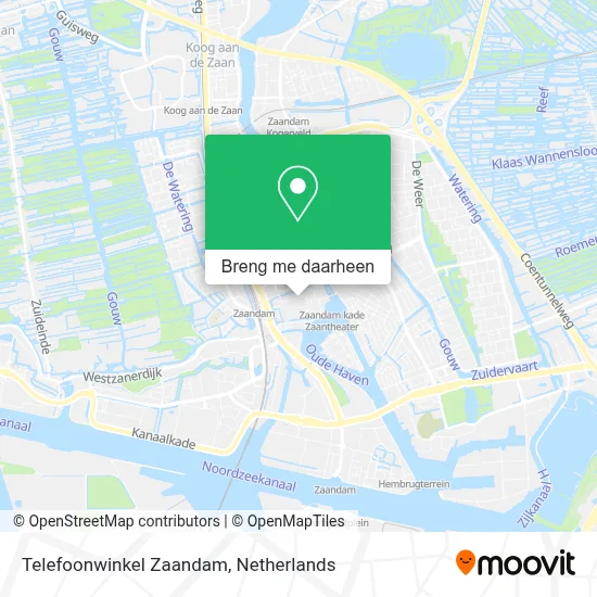 Telefoonwinkel Zaandam kaart
