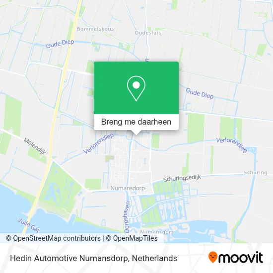 Hedin Automotive Numansdorp kaart