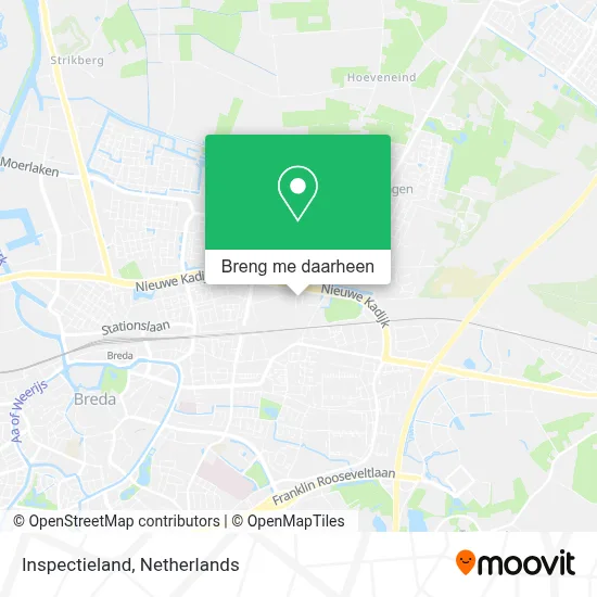 Inspectieland kaart