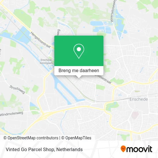 Vinted Go Parcel Shop kaart