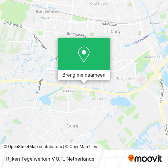 Rijken Tegelwerken V.O.F. kaart