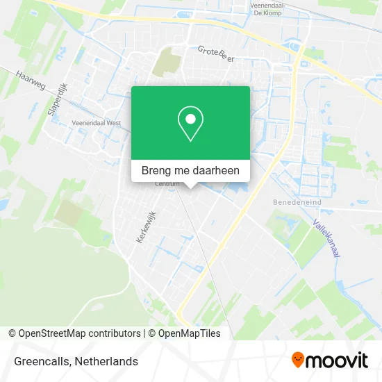 Greencalls kaart