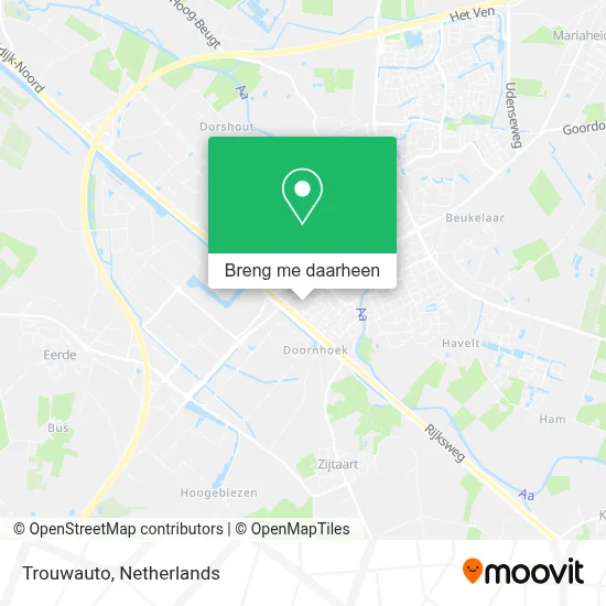 Trouwauto kaart