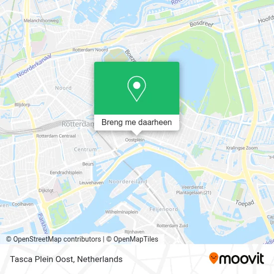 Tasca Plein Oost kaart