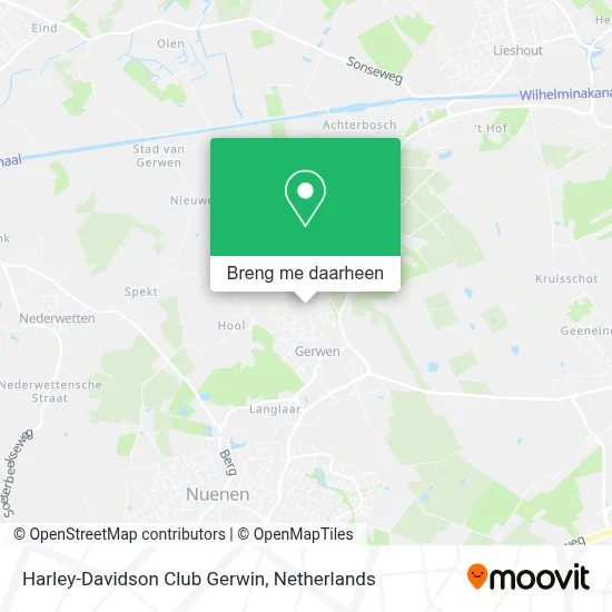 Harley-Davidson Club Gerwin kaart