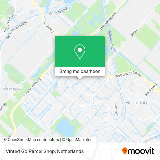 Vinted Go Parcel Shop kaart