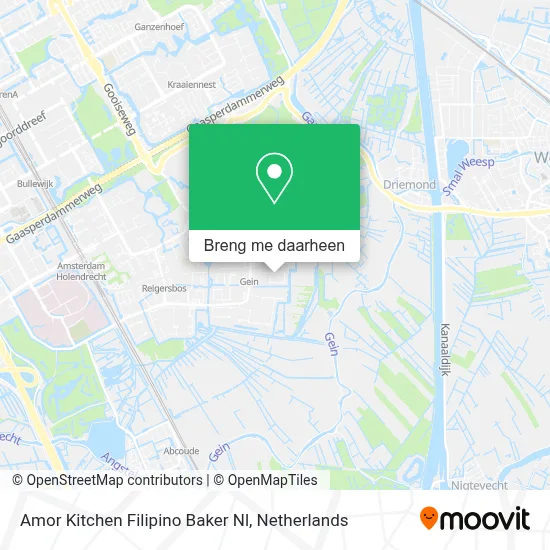 Amor Kitchen Filipino Baker Nl kaart