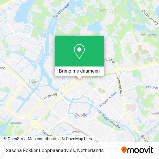 Sascha Fokker Loopbaanadvies kaart