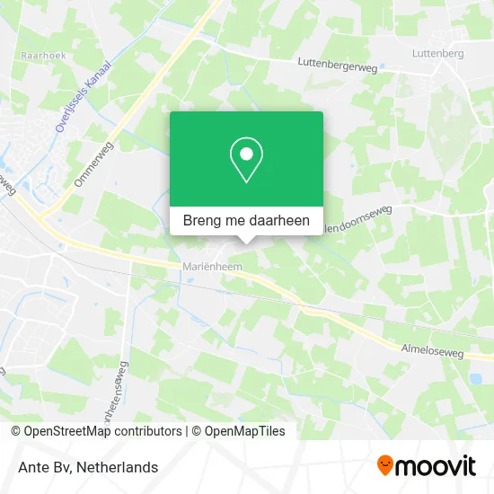 Ante Bv kaart
