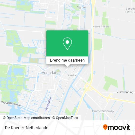 De Koerier kaart
