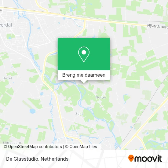 De Glasstudio kaart