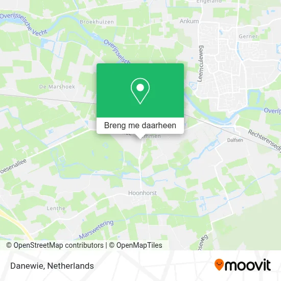 Danewie kaart