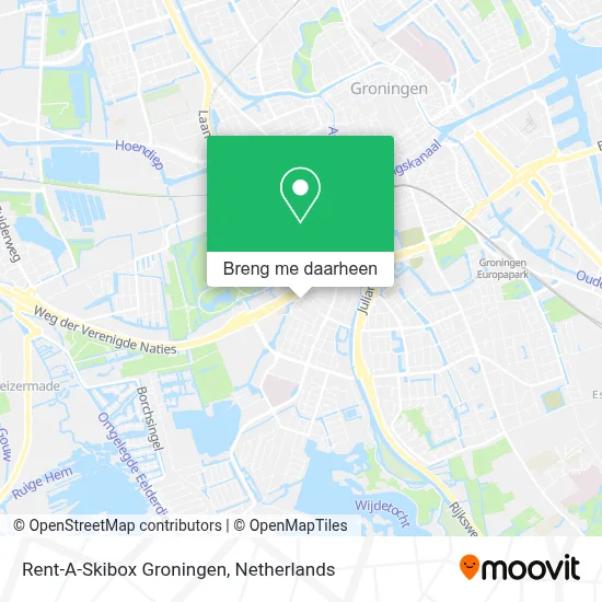 Rent-A-Skibox Groningen kaart