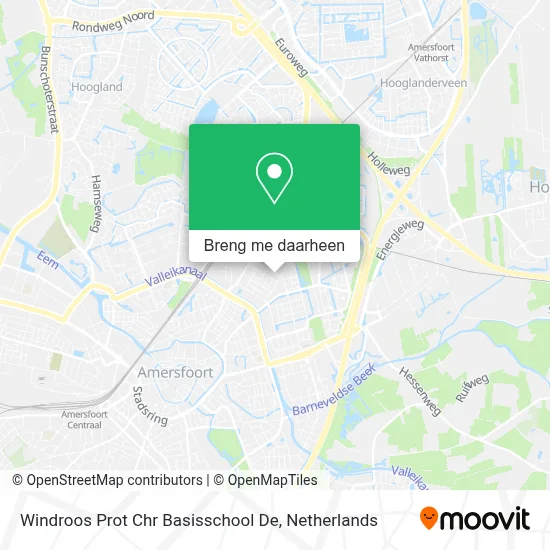 Windroos Prot Chr Basisschool De kaart