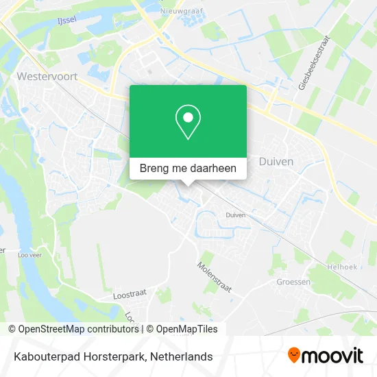 Kabouterpad Horsterpark kaart