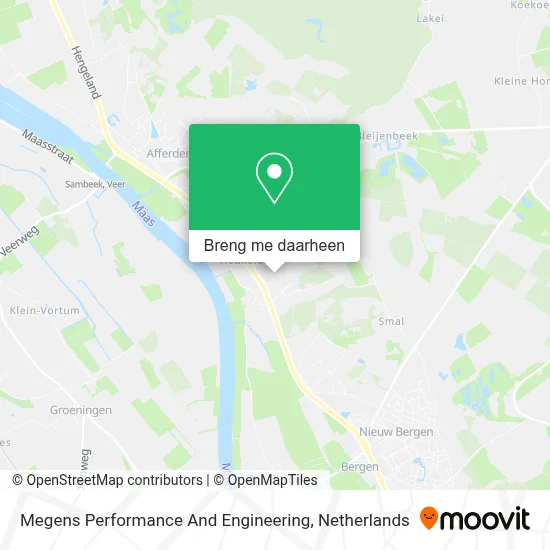 Megens Performance And Engineering kaart