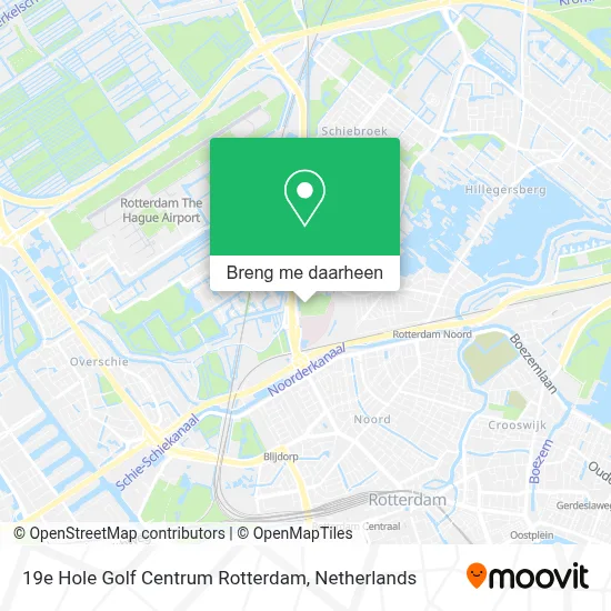 19e Hole Golf Centrum Rotterdam kaart