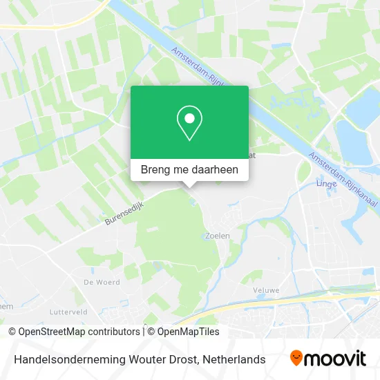 Handelsonderneming Wouter Drost kaart