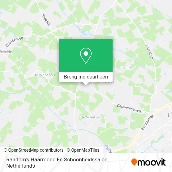 Random's Haarmode En Schoonheidssalon kaart