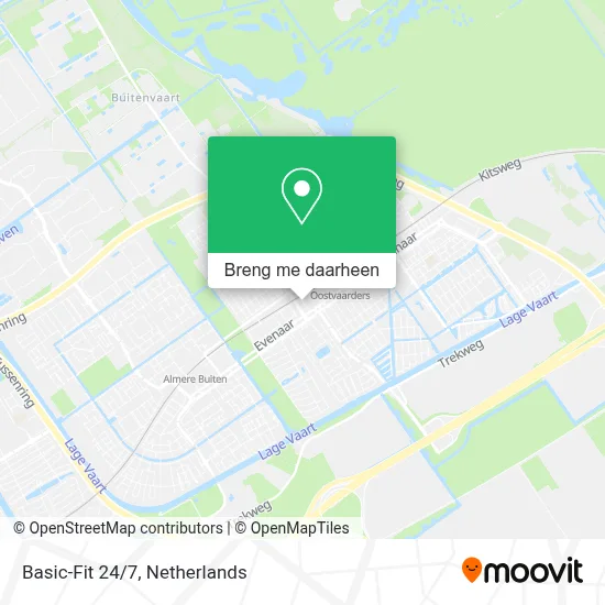 Basic-Fit 24/7 kaart