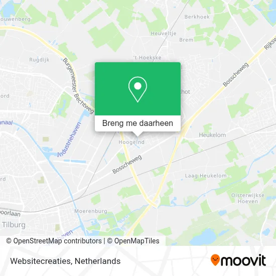 Websitecreaties kaart