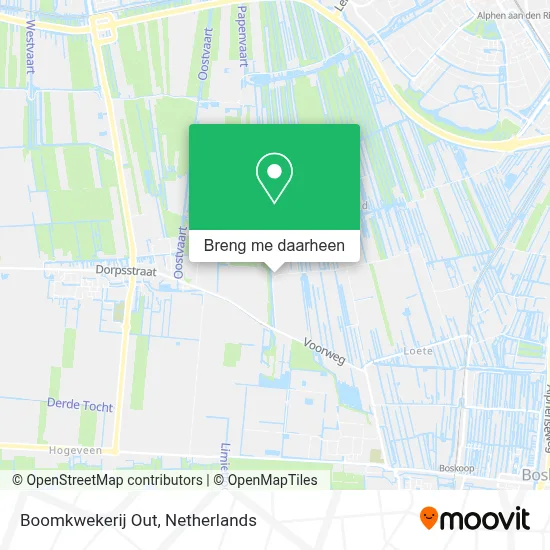 Boomkwekerij Out kaart