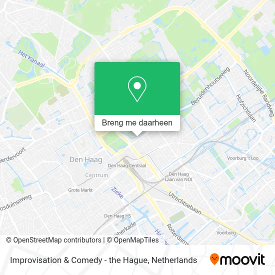 Improvisation & Comedy - the Hague kaart