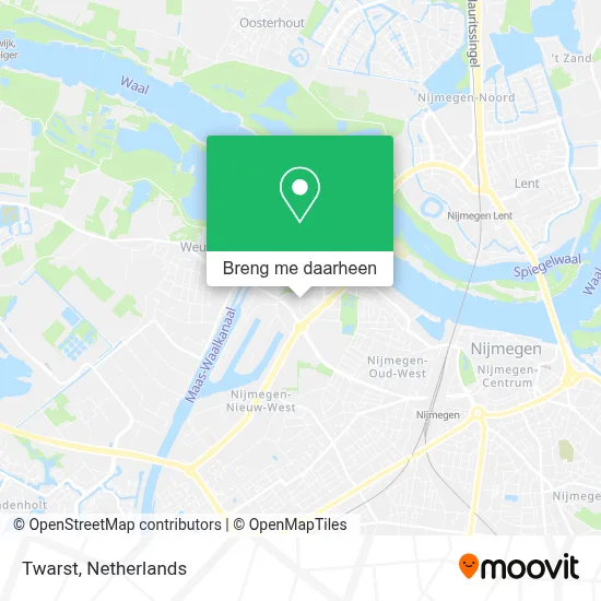Twarst kaart