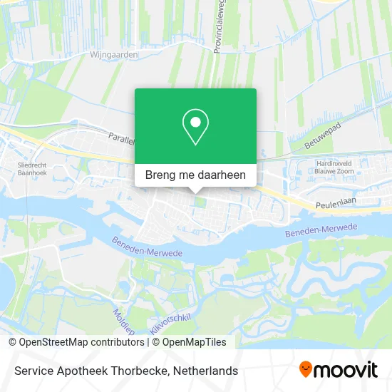 Service Apotheek Thorbecke kaart