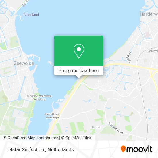 Telstar Surfschool kaart